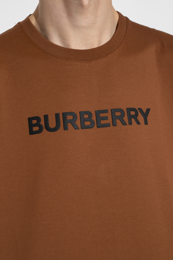 Burberry t shirt 2024 mens brown